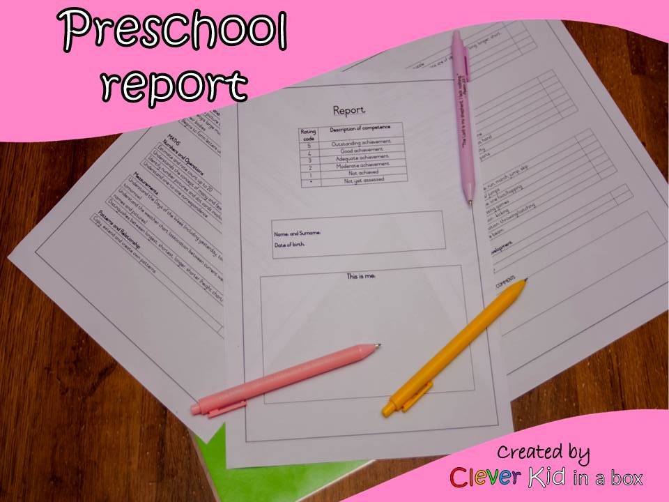 Preschool Report