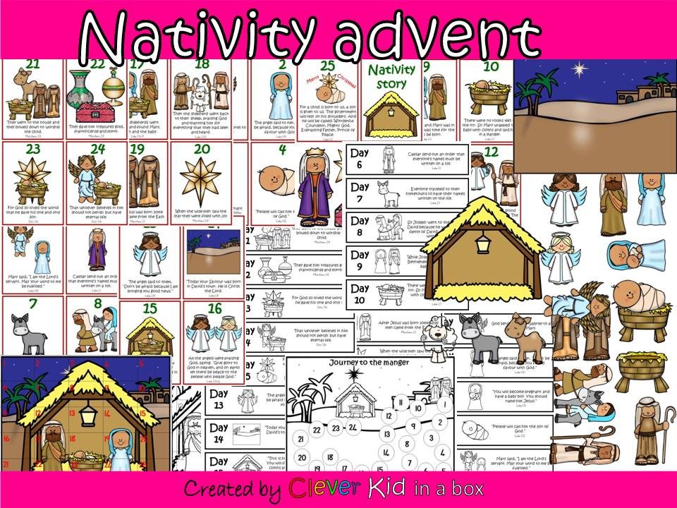 Nativity advent calendar