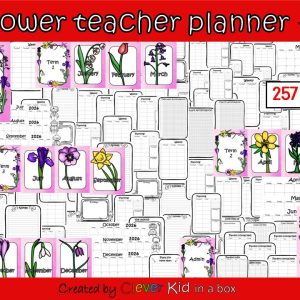 Flower Teacher Planner