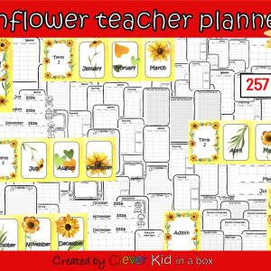 Sunflower Teacher Planner