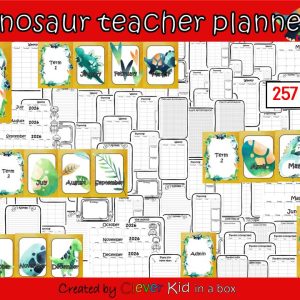 Dinosaur Teacher Planner