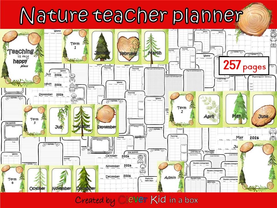 Nature Teacher Planner