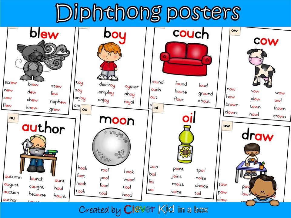Diphthong posters