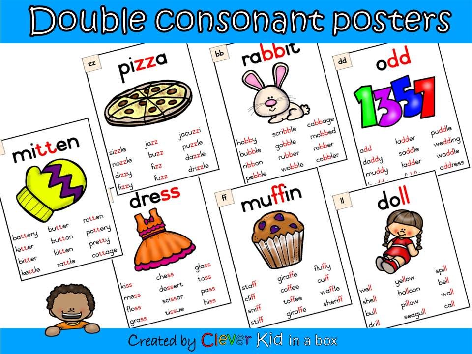 Double consonant posters